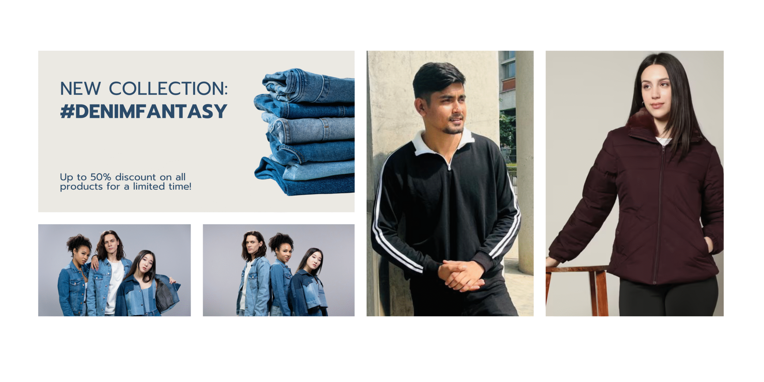 Gray Modern New Collection Sale Banner (1)